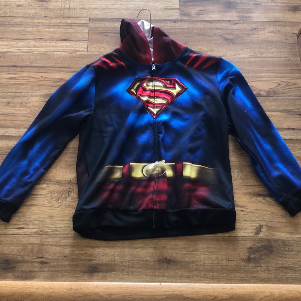 Superman Zip Up Sweater. Excellent Condition